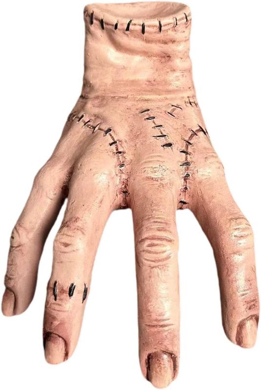 Photo 1 of DANONI Addams Family FakeThing Hand Toys, 2023 The Thing from Addams, Cosplay Hand by Addams Family, Scary Prosthetic Props Decorations Gift for Fans
