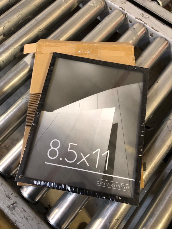 Photo 2 of Americanflat 8.5x11 Picture Frame in Gold - Thin Border Photo Frame with Shatter-Resistant Glass, Hanging Hardware, and Built-in Easel for Horizontal or Vertical Display Formats for Wall or Tabletop Gold 8.5x11