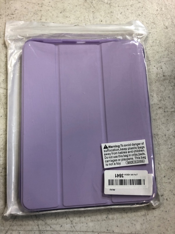 Photo 2 of Akkerds Compatible with iPad 10th Generation Case 10.9 Inch 2022 with Pencil Holder, Slim Trifold Stand Protective Cover with Soft TPU Back for iPad Case 10th Generation, Auto Sleep/Wake, Lavender
