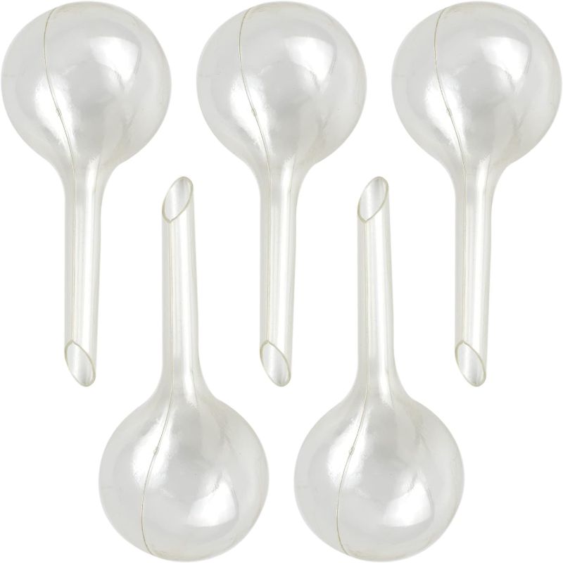 Photo 1 of 5 Pack Self-Watering Bulbs Plant Watering Globes Garden Water Device Clear Plant Watering Bulbs Drip Irrigation Device Plant Watering Ball for Home Plant Indoor and Outdoor Clear
