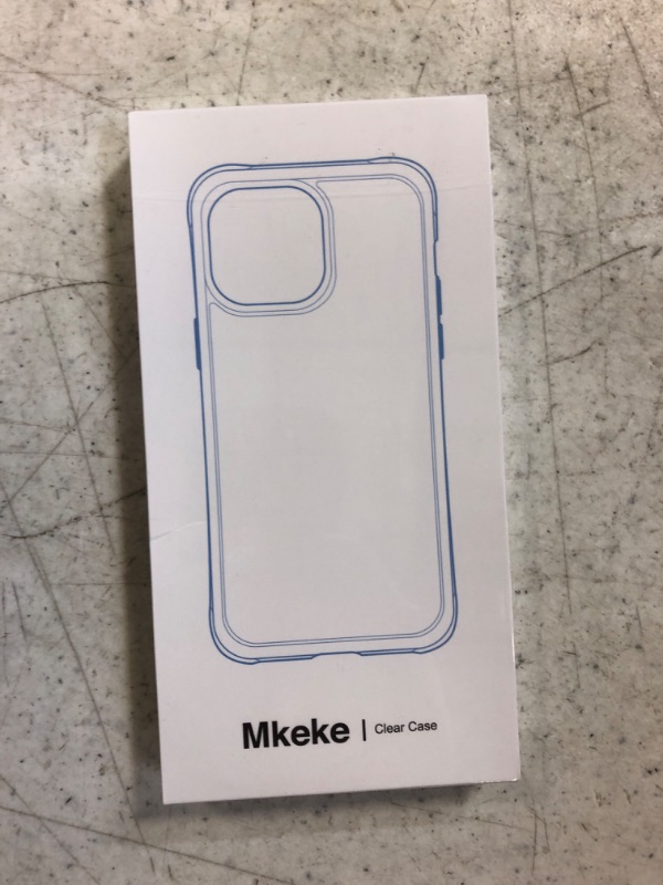 Photo 2 of Mkeke for iPhone 14 Pro Max Case Clear, Not Yellowing Phone Case for iPhone 14 Pro Max Clear with Slim Cover & Shockproof Bumper 2022
