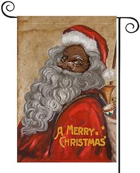 Photo 1 of Christmas Garden Flag Double Sided 12.5 x 18.5 Inch, Santa Claus Decoration for Home Garden Yard Outdoor Outside Front Porch House Farmhouse(Santa Claus B)
