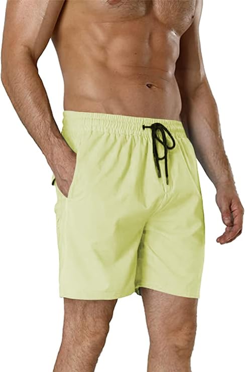 Photo 1 of GINGTTO Men's Beach Shorts Bathing Suits with Mesh Lining- SIZE S 
