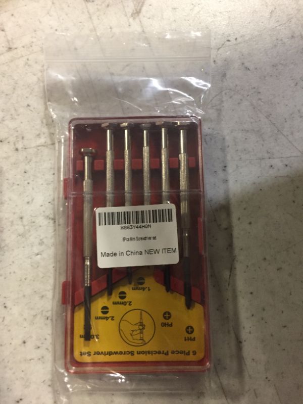 Photo 2 of 6PCS Red Mini Screwdriver Set
