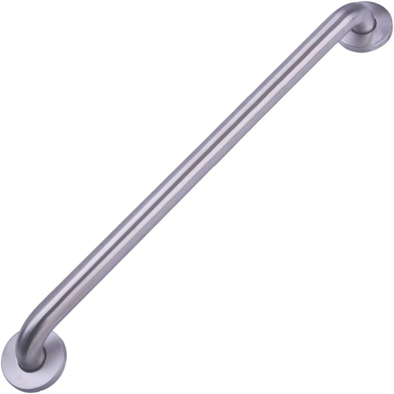 Photo 1 of Amazon Basics Bathroom Handicap Safety Grab Bar, 36 Inch Length, 1.25 Inch Diameter, Stainless Steel
