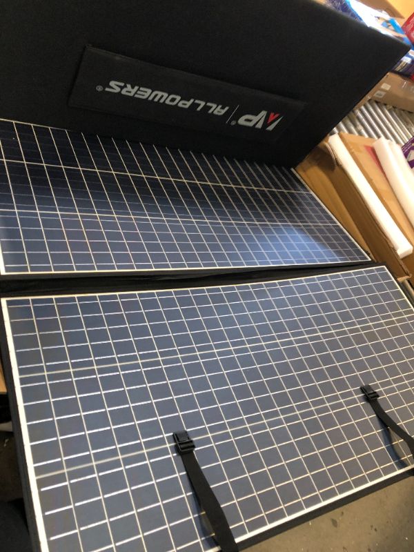 Photo 2 of ALLPOWERS SP037 400W Portable Solar Panel Waterproof IP67 Foldable Solar Panel Kit with 37.4V MC-4 Output Solar Charger for Outdoor Adventures Power Outage RV Solar Generator
