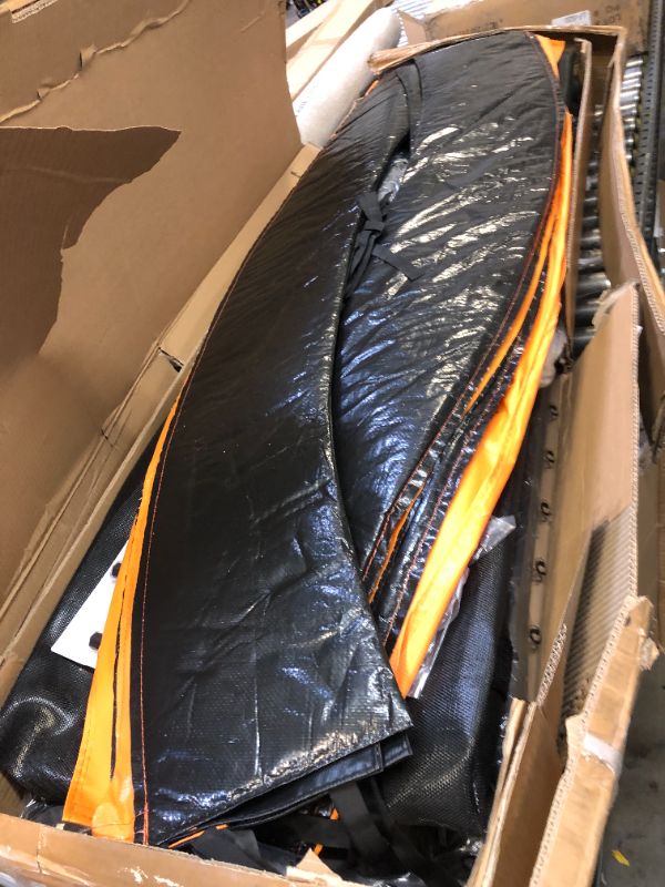 Photo 1 of PARTS FOR A ZNTS 14FT Outdoor Big Trampoline With Inner Safety Enclosure Net, Ladder, PVC Spring Cover Padding, For W143768223
