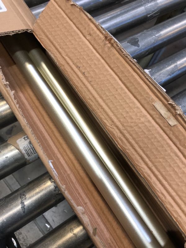 Photo 1 of 2 Pack 1" Industrial Pipe Curtain Rod?Wall-Mount Window Curtain Rods for Windows 48 to 84 Inch?Indoor and Outdoor?Nickel Nickel 2 Pack 48-84"
