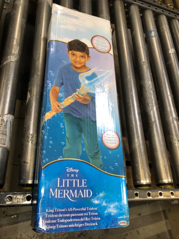 Photo 2 of Disney The Little Mermaid King Triton’s All-Powerful Trident, 36 Inches Long with Motion Activated Lights and Sound Effects! Command The Seas Like King Triton!