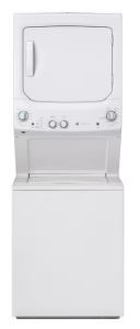 Photo 1 of GE Gas Stacked Laundry Center with 3.8-cu ft Washer and 5.9-cu ft Dryer
