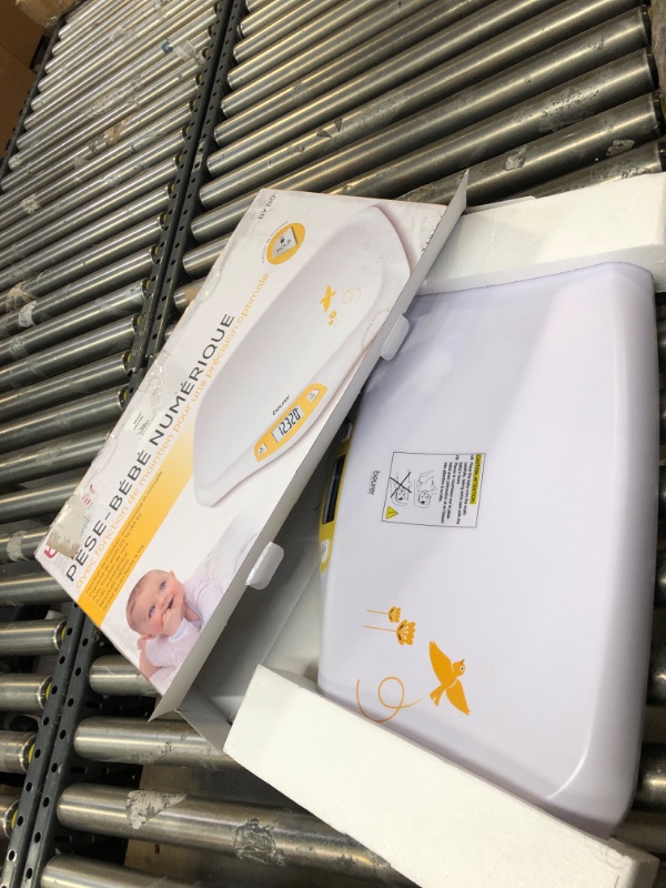 Photo 1 of Beurer BY80 Digital Baby Scale, Infant Scale for Weighing in Pounds, Ounces, or Kilograms up to 44 lbs, Newborn Scale with Hold Function, Pet Scale for Cats and Dogs