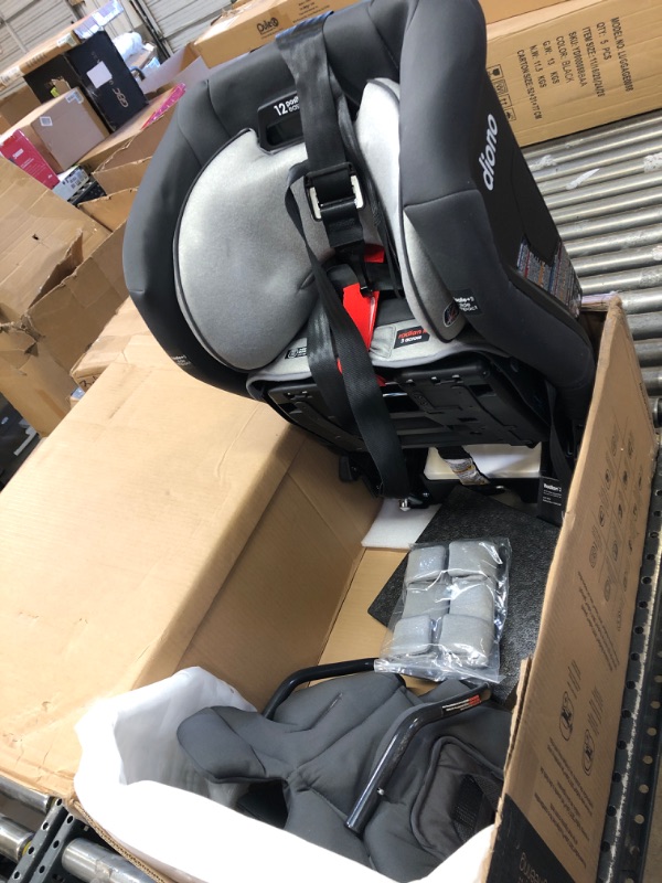 Photo 2 of Diono Radian 3RXT Safe+, 4-in-1 Convertible Car Seat, Rear and Forward Facing, Safe Plus Engineering, 3 Stage Infant Protection, 10 Years 1 Car Seat, Slim Fit 3 Across, Gray Slate 3RXT Safe+ Gray Slate1025011381
