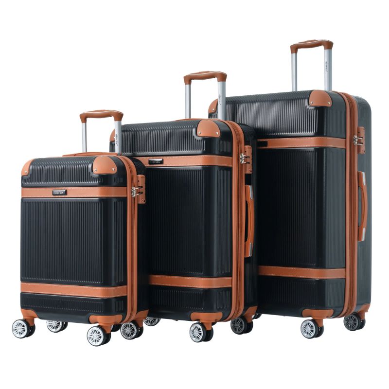 Photo 1 of ZNTS Hardshell Luggage Sets 3 Piece double spinner 8 wheels Suitcase with TSA Lock Lightweight PP310367AAB
