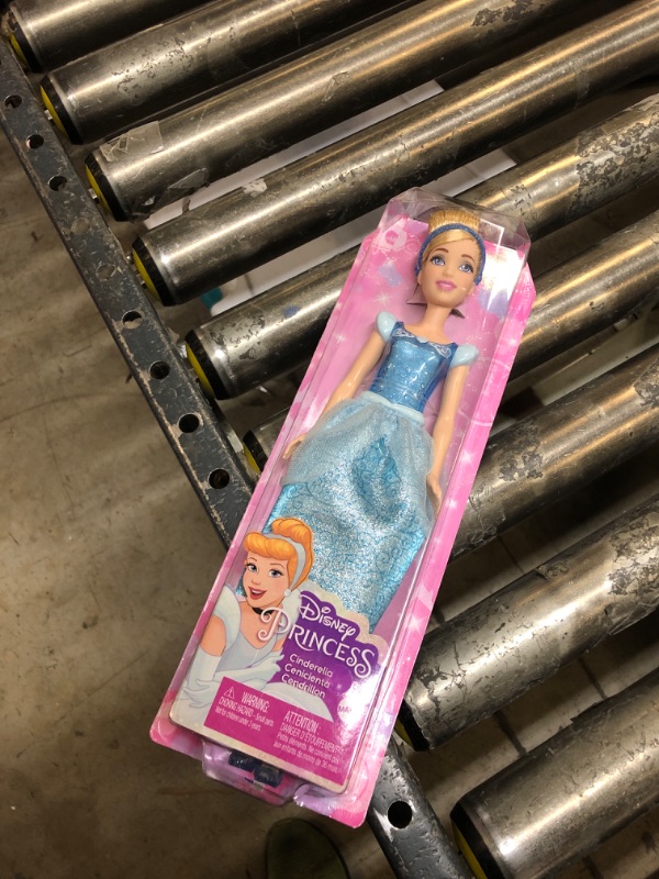 Photo 2 of Mattel Disney Princess Dolls,Cinderella Posable Fashion Doll with Sparkling Clothing and Accessories,Disney Movie Toys