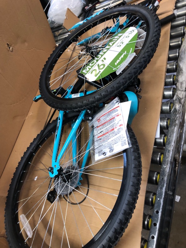 Photo 1 of 26" Mountain bike - Huffy - Light blue/black
 - missing pedal 