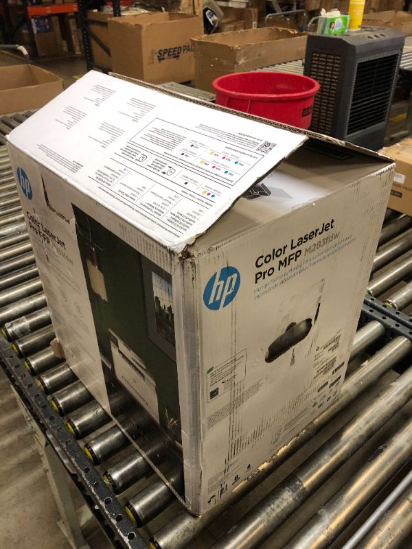 Photo 4 of HP Color LaserJet Pro M283fdw Wireless All-in-One Laser Printer, Remote Mobile Print, Scan & Copy, Duplex Printing, Works with Alexa (7KW75A), White