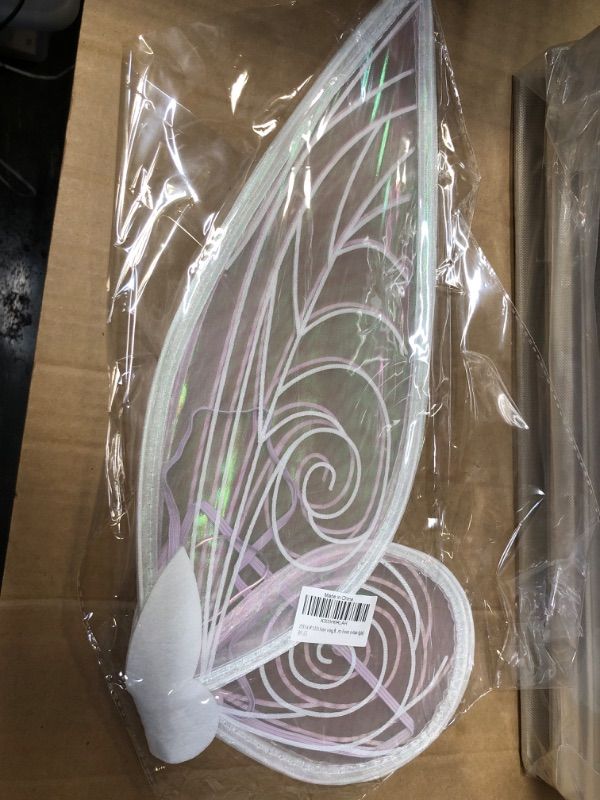 Photo 3 of ZITOOP Fairy wing,Butterfly Fairy Halloween Costume Angel Wings,Halloween Costume Sparkle Angel Wings Dress Up Party Favor White Light
