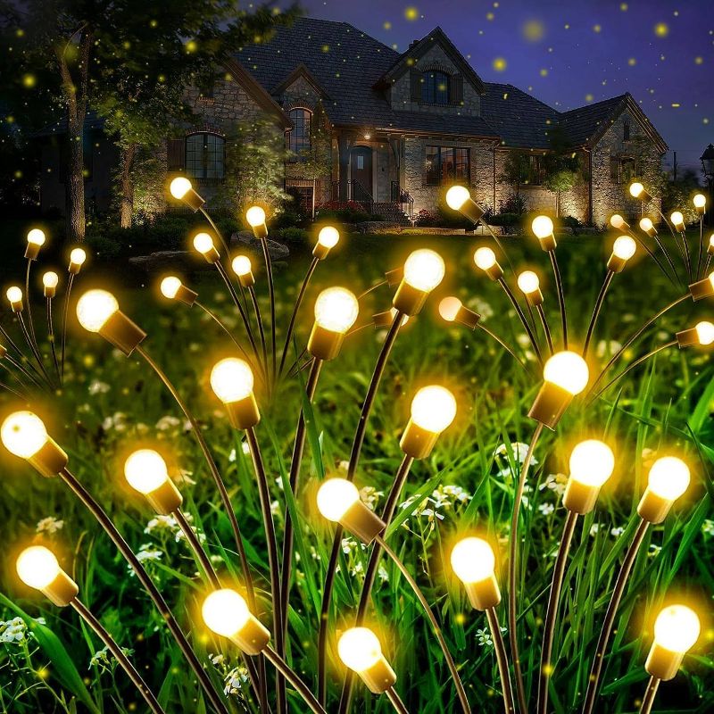 Photo 1 of 2-Pack Solar Firefly Garden Lights, 16LEDs, Solar Outdoor Lights 
