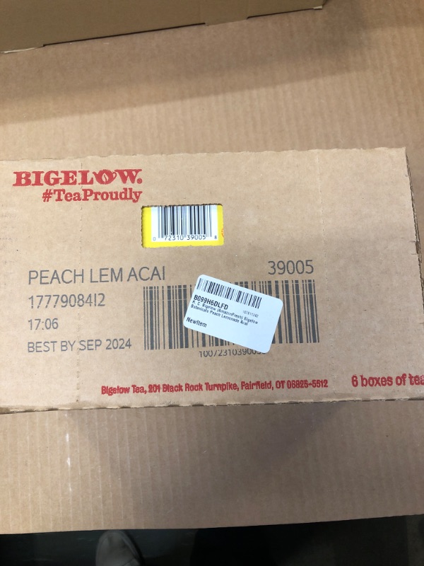 Photo 2 of 
1.23 Oz Peach Lemonade Acai Teabag - 6 boxes ex.sep 2024