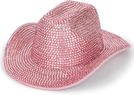 Photo 1 of FGSS Silver Space Holographic Cowgirl Hat - Western Cowboy Hat for Beach Party Music Festival Dress-Up (S/M)
