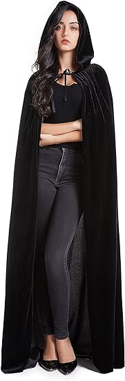 Photo 1 of Crizcape Unisex Halloween Costume Cape Hooded Velvet Cloak for Men and Womens