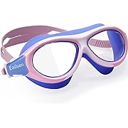 Photo 1 of Eailuen Swimming Goggles for Kids 6-14 8-12 Anti-Fog Clear Swim Goggles for Kids Youth Teens Boy Girls Goggles for Swimming, Waterproof UV Protection Water