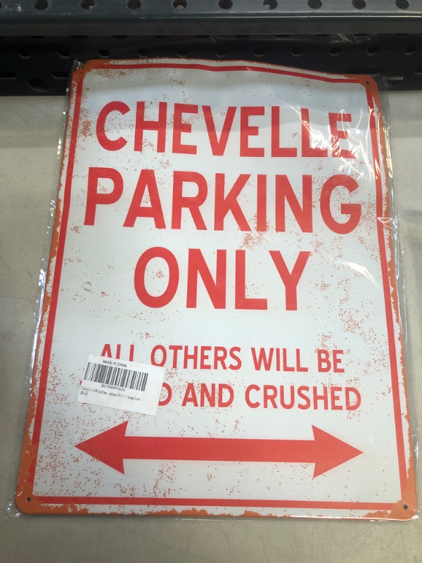 Photo 2 of Fsdva 12 x 16 Metal Sign - Parking ONLY - Vintage Look