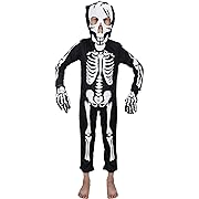 Photo 1 of Boys size XL--FREE BEAUTY Skeleton Costume with Glow-in-The-Dark for kids,toddler, Halloween Party Dress for Girls,Boys (XL)