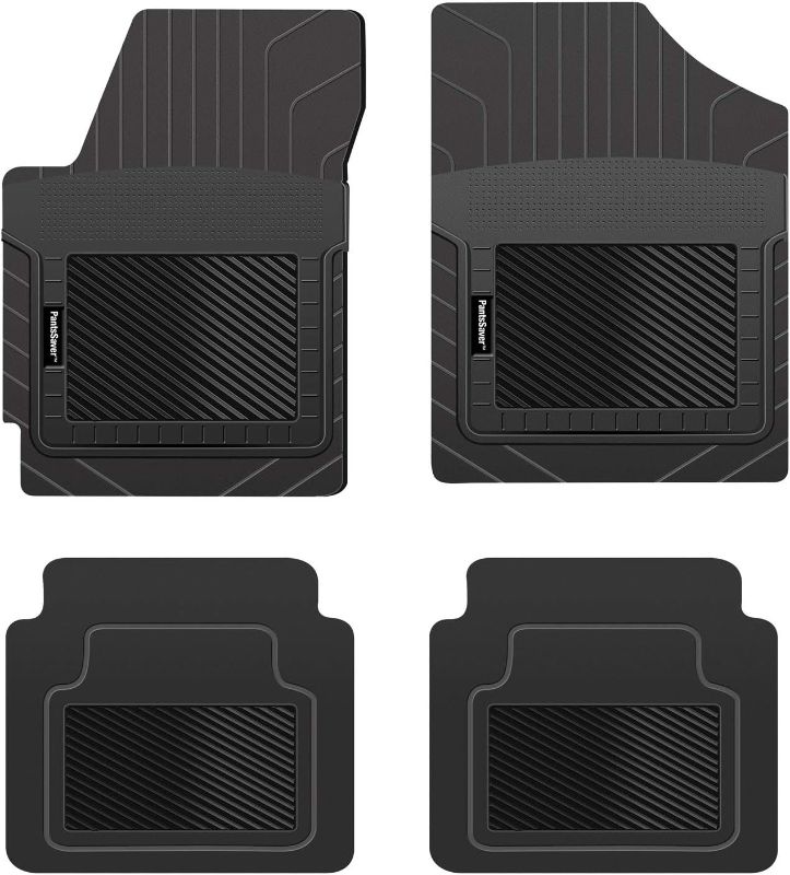 Photo 1 of PantsSaver Custom Fit Floor Mats for Porsche Taycan 2020 All Weather Protection-4 Piece Set-High Raised Border Protection Great for Catching Spills -Black
