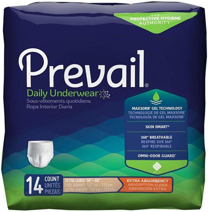 Photo 1 of Prevail Extra Absorbency Incontinence Underwear Extra Large, 14-Count