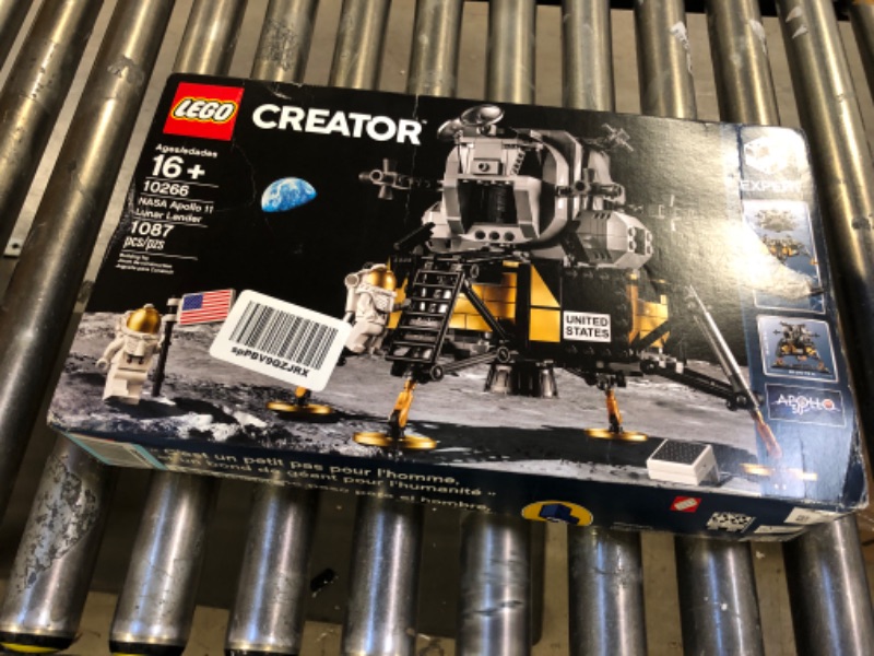 Photo 2 of LEGO Creator Expert NASA Apollo 11 Lunar Lander 10266 Model Building Kit for Adults, Astronaut Mini Figures, Lunar Lander Replica, NASA Collectible for Home Office Décor, Gift Idea for Space Lovers