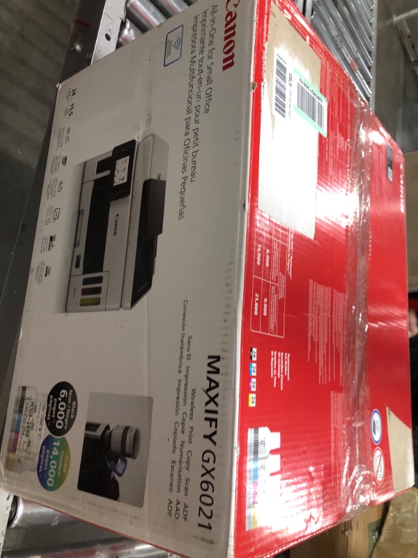 Photo 6 of Canon GX6021 All-in-One Wireless Supertank Printer-for Businesses [Print, Copy, Scan and ADF], White GX6021-Print, Scan,Copy and ADF