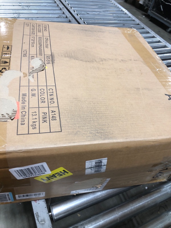 Photo 1 of Panana Ergonomic Office Chair High Back Mesh Back Adjustable Headrest Flip-up Padded Armrest Swivel Rolling Desk Chair (Pink)