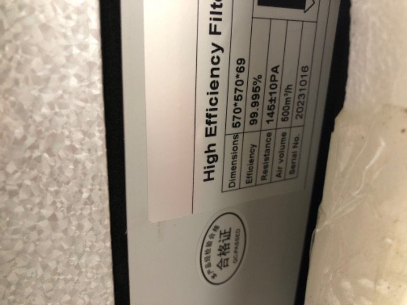 Photo 1 of Fan Filter Unit Laminar-Flow-Hood Yzzwer - FFU HEPA Filters for Class 100/ISO 5 Cleanliness Clean Room Mycology and Mushroom Room Work 110V ?Include HEPA Filter?