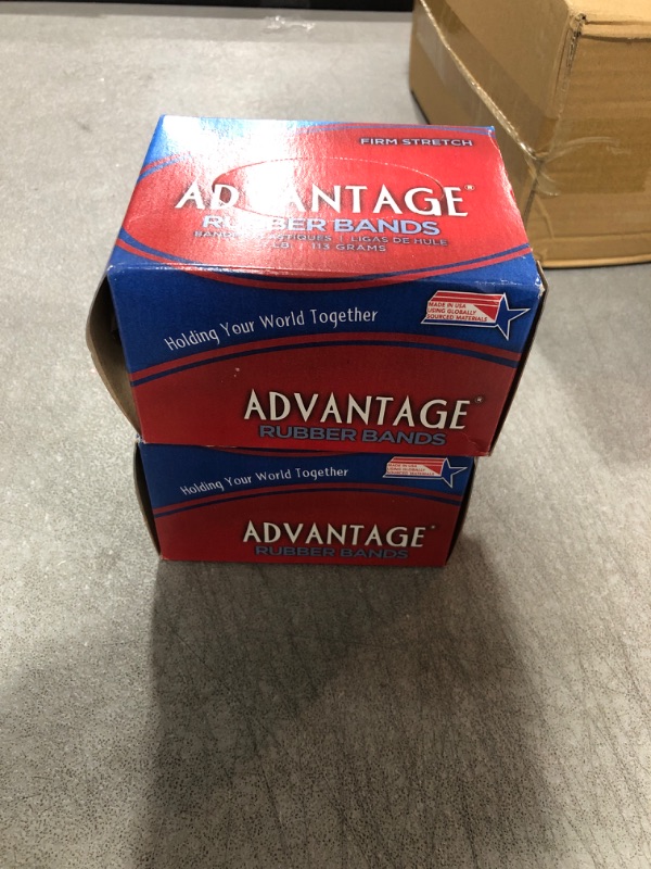 Photo 2 of Alliance Rubber 26319 Advantage Rubber Bands Size #31, 1/4 lb Box Contains Approx. 212 Bands (2 1/2" x 1/8", Natural Crepe) 1/4 Pound 2 1/2 x 1/8 inches 2 Pack 