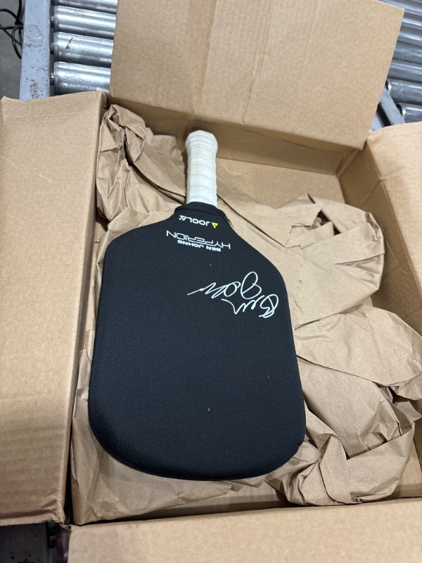 Photo 2 of JOOLA Ben Johns Hyperion CFS Pickleball Paddle - Carbon Surface with High Grit & Spin, Elongated Handle, USAPA Approved 2022 Ben Johns Paddle 16mm with Cover