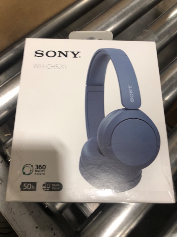 Photo 3 of Sony WH-CH520 Wireless Headphones Bluetooth On-Ear Headset with Microphone, Blue New