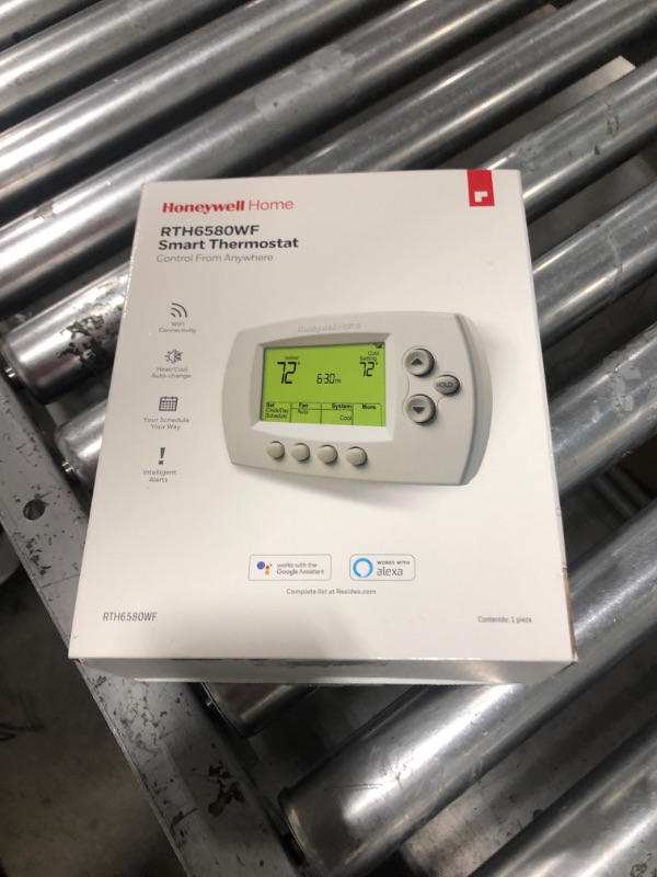 Photo 2 of Honeywell Home Wi-Fi 7-Day Programmable Thermostat (RTH6580WF), Requires C Wire, Works with Alexa WiFi Thermostat