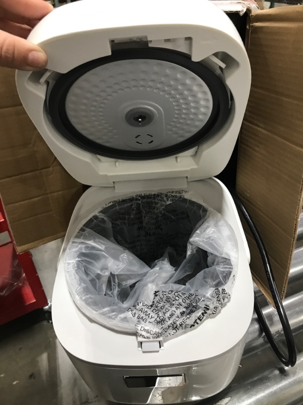 Photo 1 of Toshiba Digital Programmable Rice Cooker, Steamer & Warmer, 3 Cups Uncooked Rice with Fuzzy Logic and One-Touch Cooking, 24 Hour Delay Timer and Auto Keep Warm Feature, White Mini