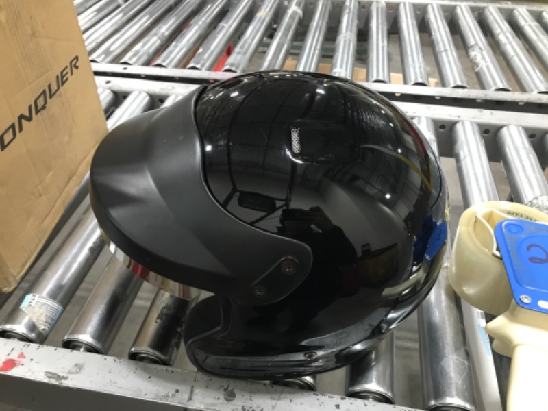 Photo 2 of Conquer Snell SA2020 Approved Open Face Auto Racing Helmet Large Black