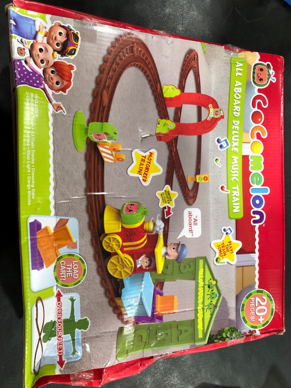 Photo 2 of CoComelon All Aboard Musical Train with Bonus Pieces, Officially Licensed Kids Toys for Ages 18 Month, Gifts and Presents, Amazon Exclusive