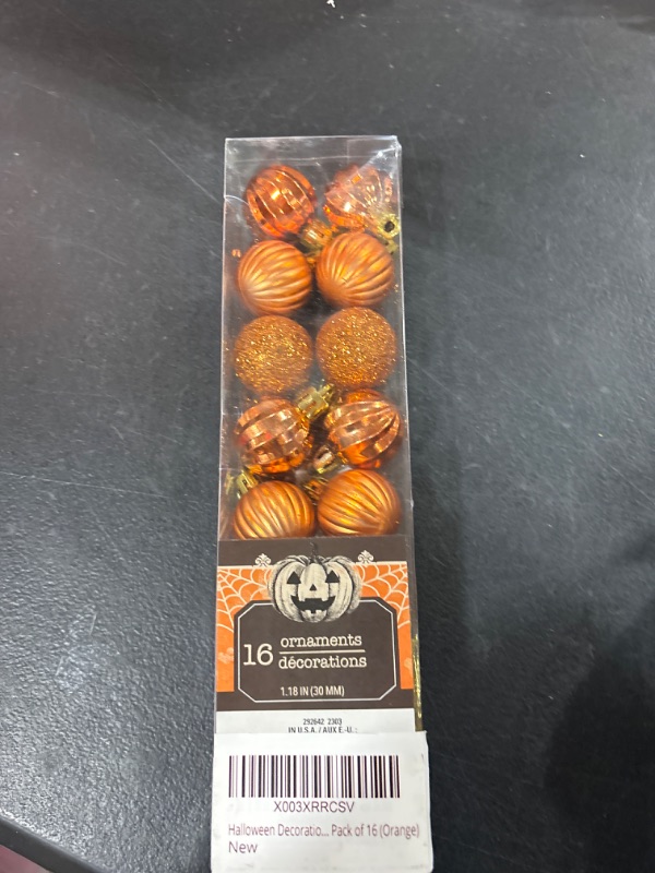 Photo 1 of Christmas Tree Decorations Shatterproof Ornaments Hanging Christmas Decorations Vintage Ball Best Christmas Decor for Christmas Trees Pack of 16 (Orange)