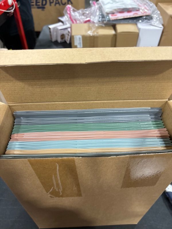 Photo 1 of 36 Pieces 3 Pocket Folders with Holes, Plastic Folders with Clear Front Pocket for 3 Ring Binder 2 Pocket Folders for Letter Size Paper Office and Classroom Use