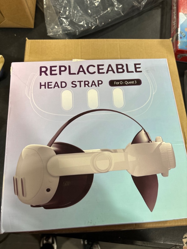 Photo 2 of KUNSLUCK Head Strap for Meta Quest 3, Elite Strap for Oculus Quest 3 Accessories, Adjustable Lightweight Quest 3 Head Strap Replacement