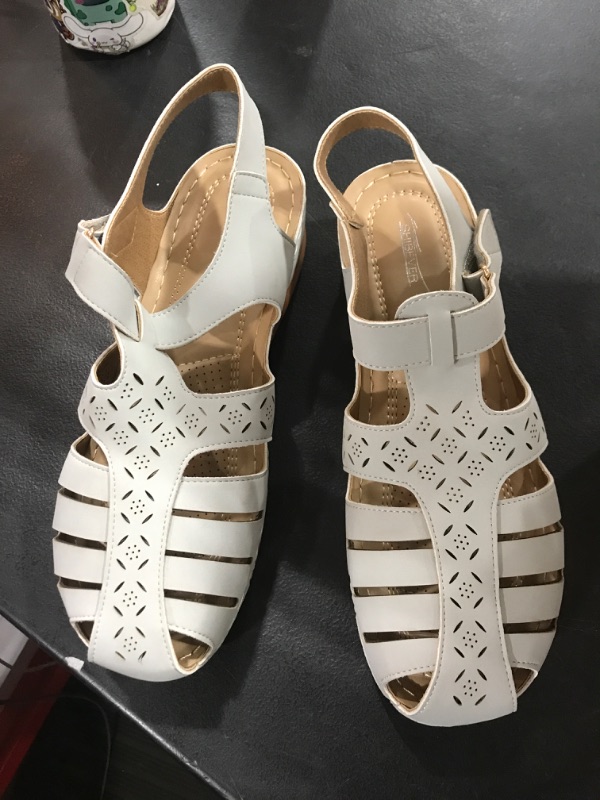 Photo 1 of  Sandals Womens Wedge Summer Closed Toe Platform Shoes Comfy Wedge Sandal Sandals,Blue  SIZE 43