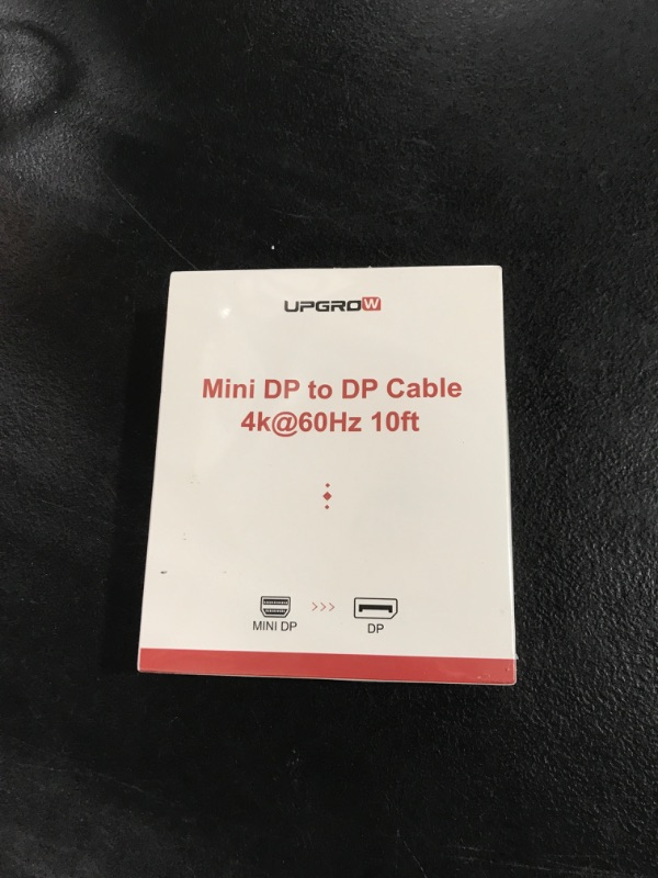 Photo 1 of UPGROW Mini DisplayPort to DisplayPort Mini DP to DP Cable 10 ft 4K@60Hz Nylon Braid DisplayPort to Mini DisplayPort(Thunderbolt Compatible) Cable 10ft Mini DP/M to DP/M