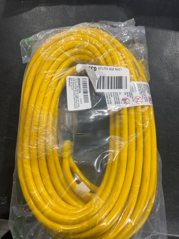 Photo 2 of Yellow Jacket 2887 UL Listed 14/3 13 Amp Premium SJTW 50' (15.25M) Extension Cord with Grounded (3 Prong) Lighted Receptacle End; 50 Foot; Ft 50 ft Cord