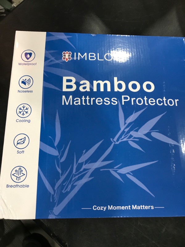 Photo 2 of 100% Waterproof King Size Mattress Cover Protector, Breathable Bamboo 3D Air Fabric, Water Proof Mattress Pad Cover, Soft Noiseless Vinyl Free Machine Washable, 8''-21'' Deep Pocket Bamboo King(78" x 80")