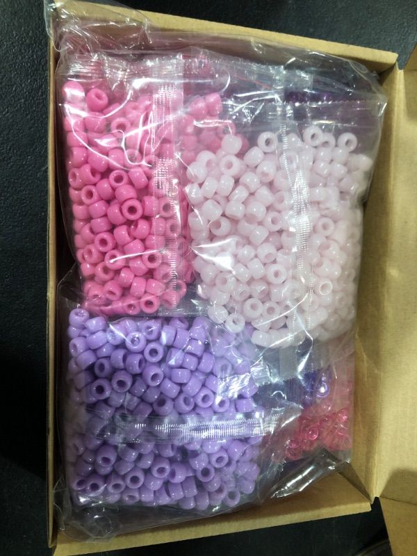 Photo 2 of BEADS PINK AND PURPLE 3000 PCS