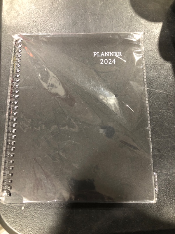 Photo 2 of 2023 Planner - Jan 2023 - Dec 2023, 8" x 10" (with Twin-Wire Binding), Planner 2023 with Weekly & Monthly Spreads, Strong Twin-Wire Binding, Round Corner, Improving Your Time Management Skill Black